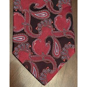 Setazone Red Black Hand Made 100% Silk Men’s Neck Tie Made In China